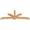 Ekena Millwork Davenport Timber Gable Bracket, Western Red Cedar, 108"W x 45"H x 5 1/2"D x 5 1/2"F, 10/12 Pitch GBW108X45X0606DAV00SWR - alternate 2